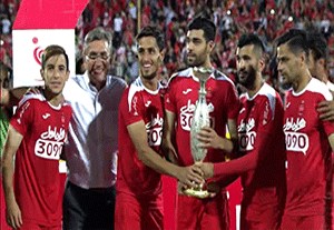 جشن قهرمانی پرسپولیس در سوپر جام ایران