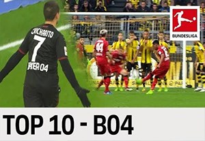 10 گل برتر لورکوزن در بوندسلیگا (فصل 2017-2016)