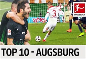 10 گل برتر آگزبورگ در فصل 2017-2016