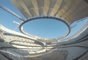 تایم لپس زیبا از ساخت استادیوم جدید اتلتیکومادرید