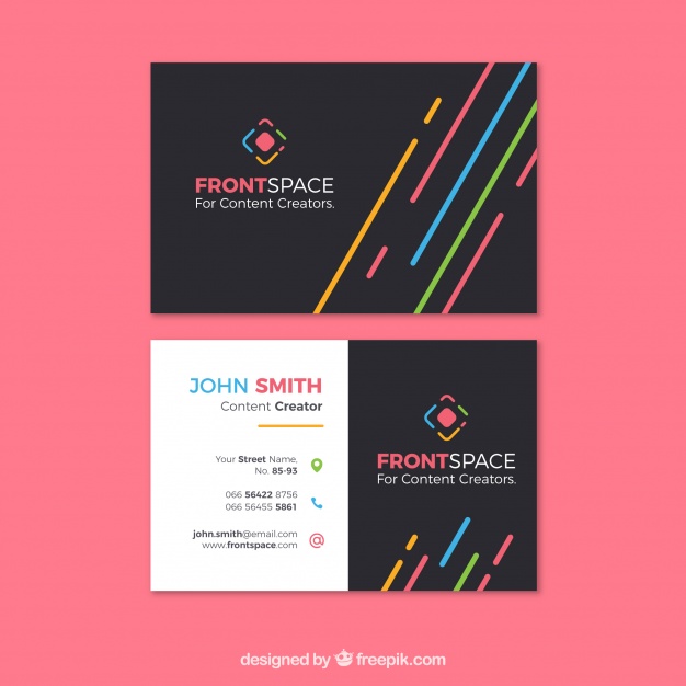 دانلود وکتور Fun business card template