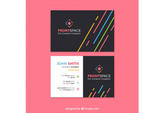 دانلود وکتور Fun business card template