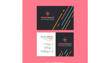 دانلود وکتور Fun business card template