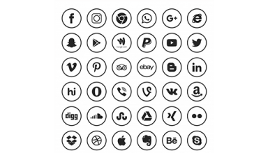 دانلود وکتور Social media icons