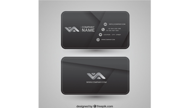 دانلود وکتور Gray abstract corporate card