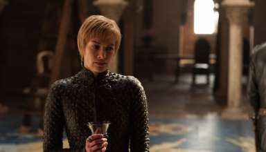 we-see-cersei-glass-of-wine-in-hand-as-usual-standing-on-a-huge-map-of-westeros