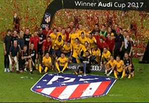 جشن قهرمانی اتلتیکو مادرید در آئودی کاپ 2017