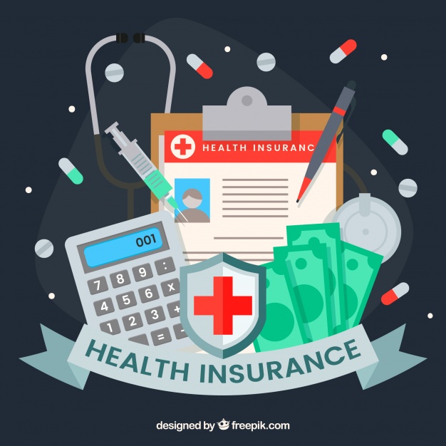 دانلود وکتور Health insurance and medical tools