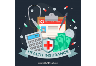 دانلود وکتور Health insurance and medical tools