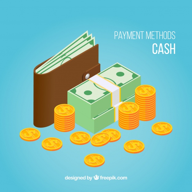 دانلود وکتور Cash payment with isometric style