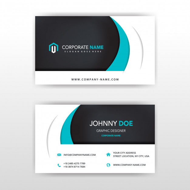 دانلود وکتور Modern vector double sided business card design