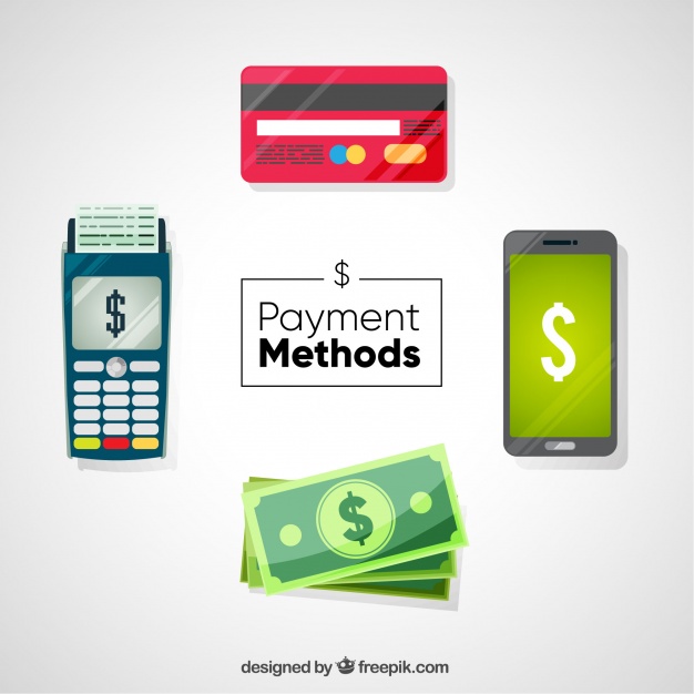 دانلود وکتور Payment methods with modern style