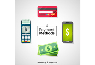 دانلود وکتور Payment methods with modern style