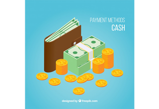 دانلود وکتور Cash payment with isometric style