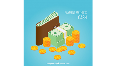 دانلود وکتور Cash payment with isometric style