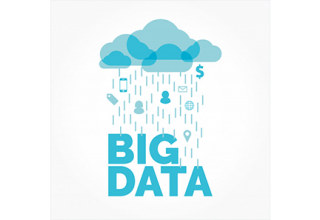 دانلود وکتور Big data cloud vector illustration