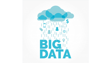 دانلود وکتور Big data cloud vector illustration