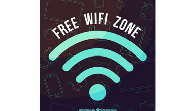 دانلود وکتور Free wifi background