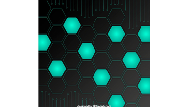 دانلود وکتور Technology background with hexagons