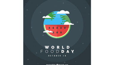 دانلود وکتور World food day background watermelon design