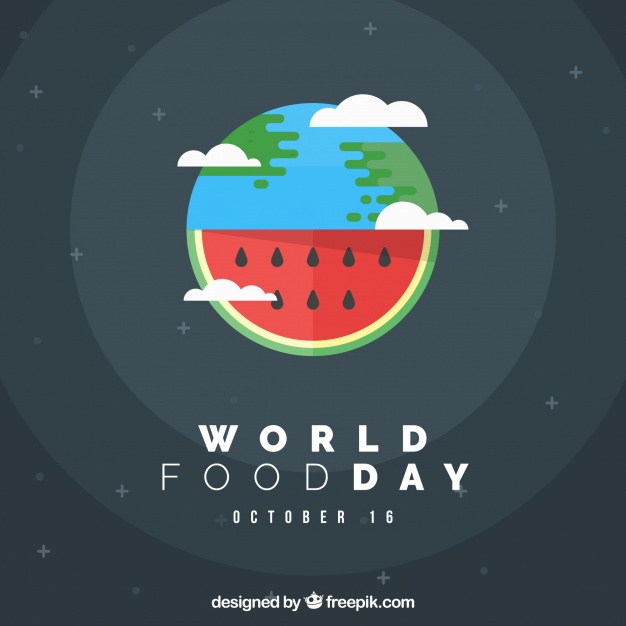 دانلود وکتور World food day background watermelon design