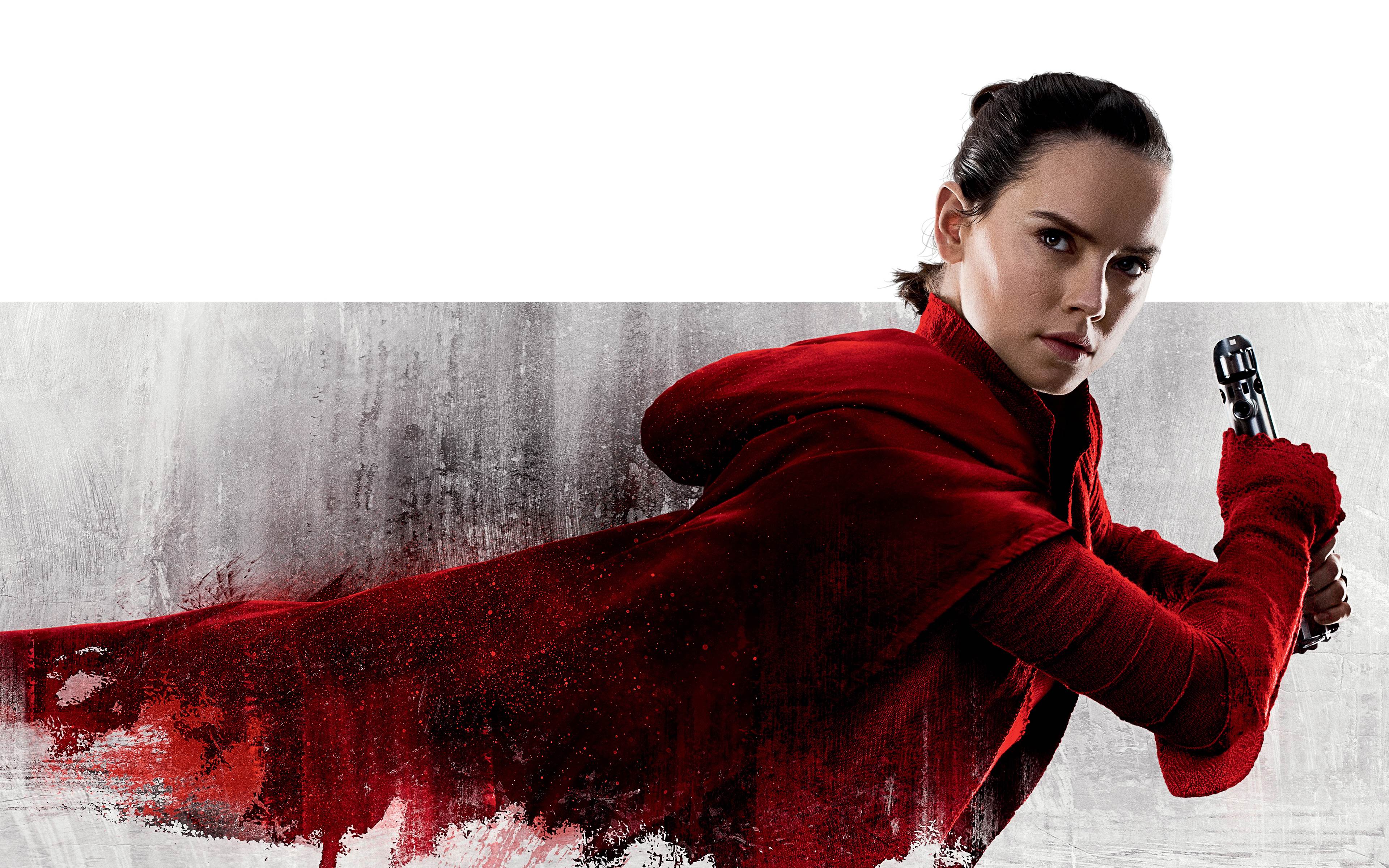 Daisy Ridley As Rey In Star Wars: The Last Jedi Wallpaper