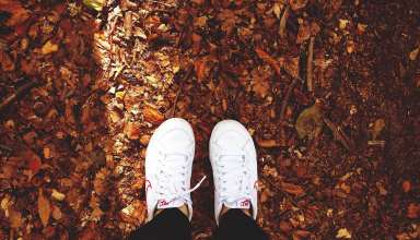 Shoe White in Fall
