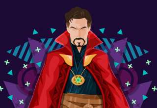 Doctor Strange Minimal Wallpaper