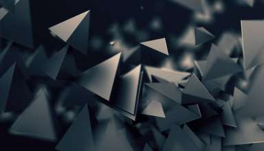 3D Triangles Dark Wallpaper