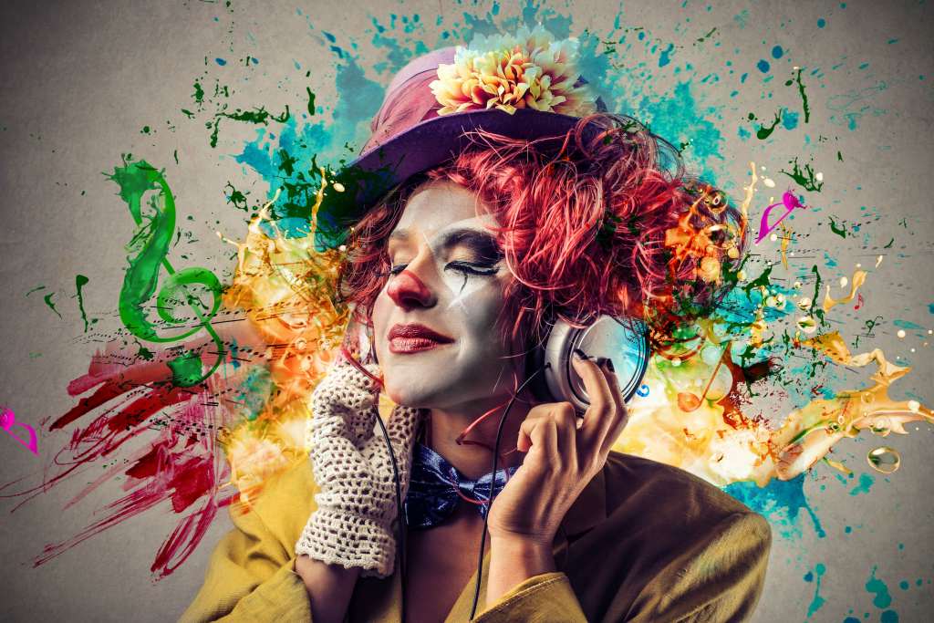Colorful Clown Wallpaper