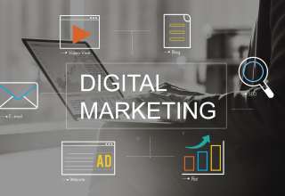 Digital Marketing Media Technology Graphic Wallpaper
