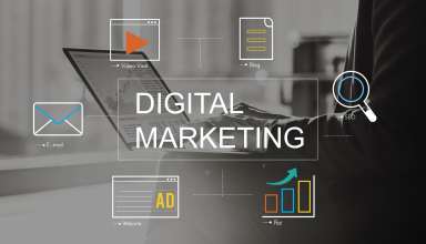 Digital Marketing Media Technology Graphic Wallpaper