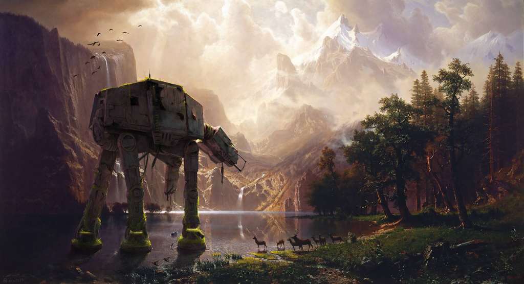 AT-AT Walker Star Wars Artwork Wallpaper