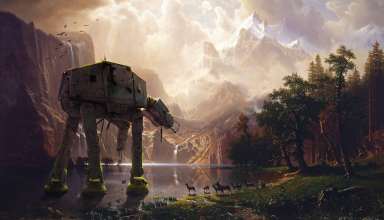 AT-AT Walker Star Wars Artwork Wallpaper