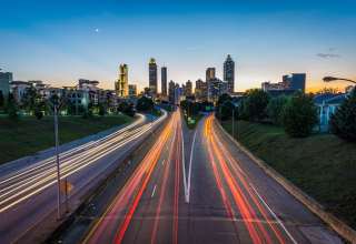 Atlanta USA Road Skyscrapers Wallpaper