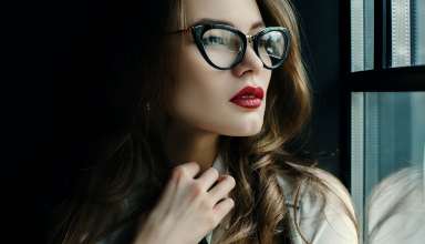 Beautiful Fashionable Business Woman Posing in Loft Interior