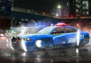 Blade Runner Spinner Dodge Police Wallpaper