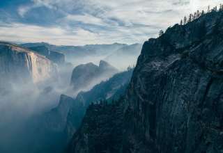 Cliff Rock Sky Stones Wallpaper