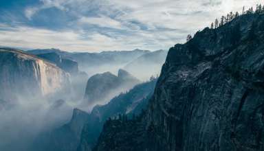 Cliff Rock Sky Stones Wallpaper