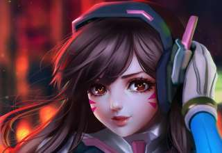 D.Va Overwatch Fan Art Wallpaper