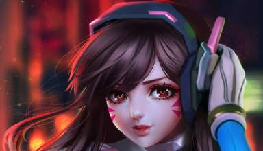 D.Va Overwatch Fan Art Wallpaper