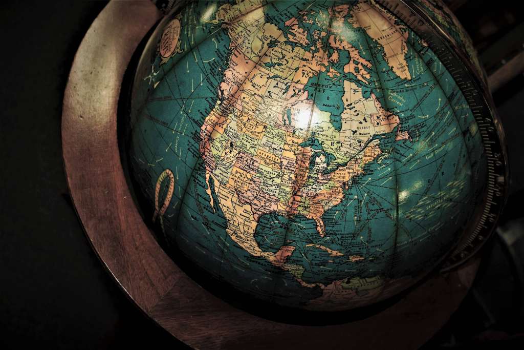 Globe Antiques Map Wallpaper