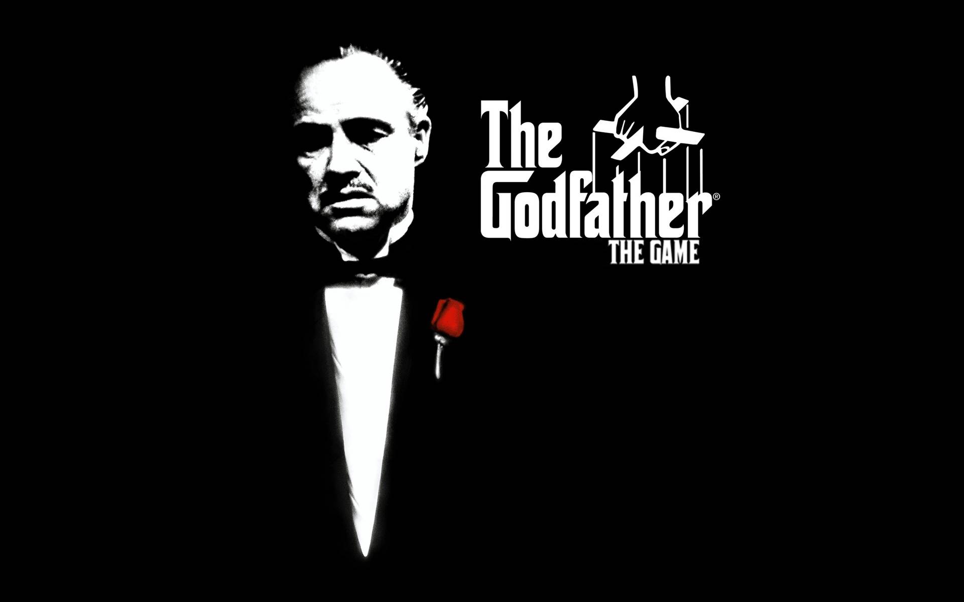 Godfather Marlon Brando Don Vito Corleone Black Rose Wallpaper