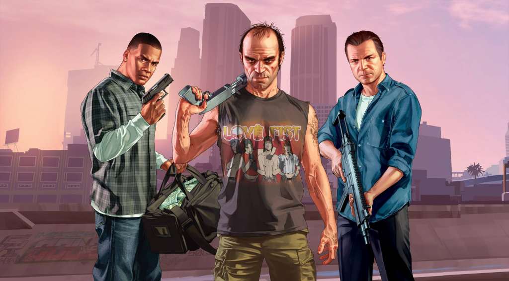 GTA 5 Franklin Michael Trevor Wallpaper