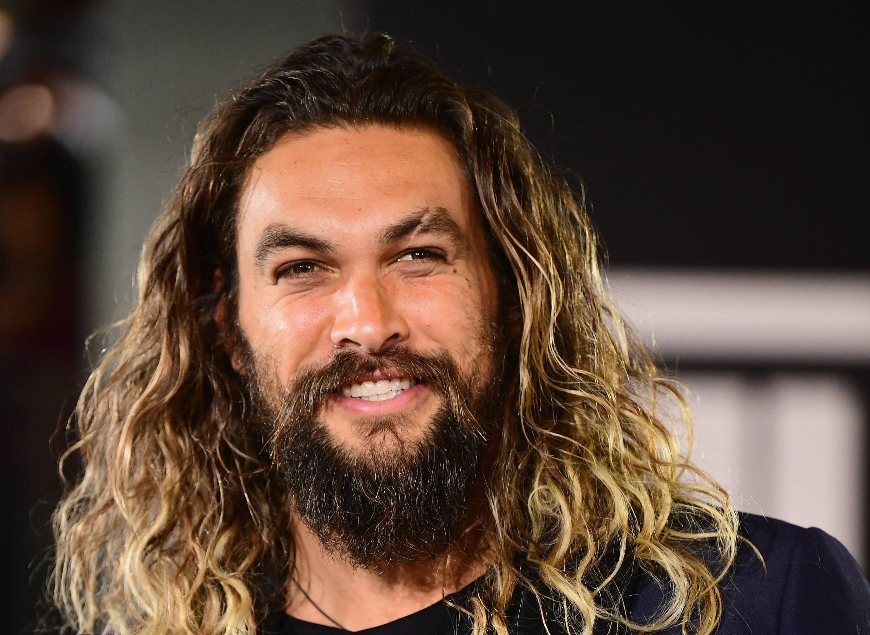 Jason Momoa Smiling Wallpaper