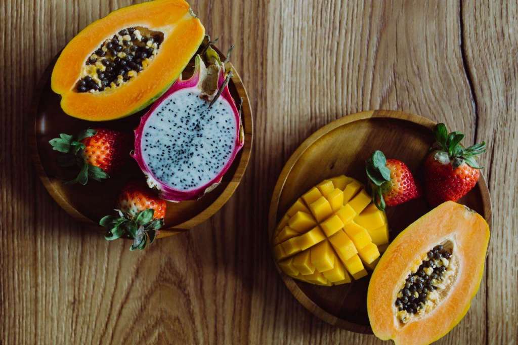 Fruits on a Wooden Table