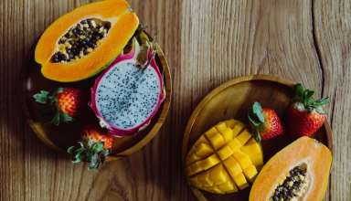 Fruits on a Wooden Table