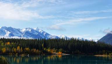 Mountains Lake Trees Wallpaper