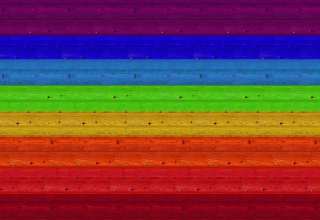 Multicolored Boards Texture Wall Rainbow Wallpaper
