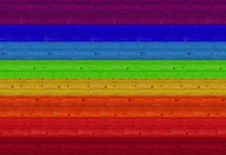 Multicolored Boards Texture Wall Rainbow Wallpaper